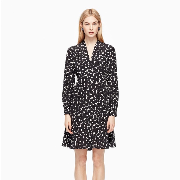 Silk print dress - Picture 1 of 4